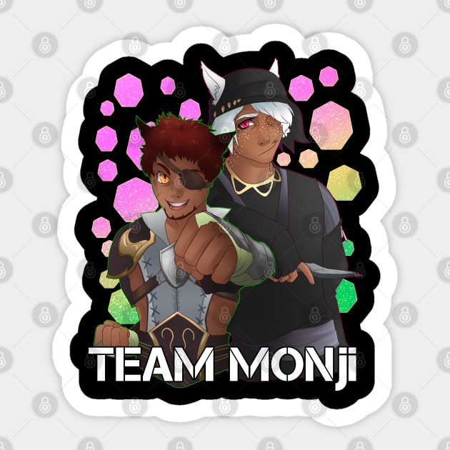 Team Monji Sticker by Bhryn